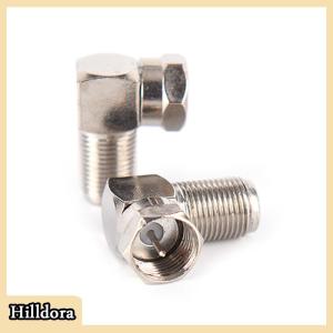 [Hilldora] 5pcs Right Angle 90 Degree Coaxial Connector F Male To F Female Adapter RG6 RG5