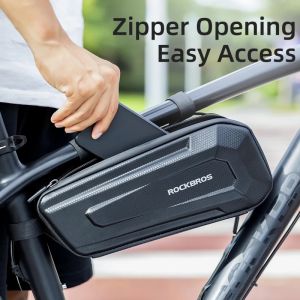 ROCKBROS Cycling Bicycle Bags Top Tube Front Frame Bag Waterproof MTB Road Triangle Pannier Dirt-resistant Bike Accessories Bags