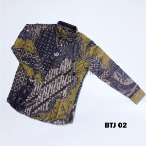 Kemeja Batik Pria Modern Lengan Panjang Casual Motif Terbaru Size L-2XL JU0153