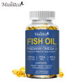 Fish Oil 3600 mg Soft-Gels omega 3 supplement with EPA & DHA for Brain Heart Joints Skin and Immune Support 120pcs Minyak Ikan 3600 Mg Suplemen Omega 3 Gel Lembut dengan EPA & DHA untuk Sendi Jantung Otak Kulit dan Dukungan Kekebalan Tubuh. 