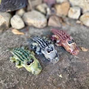 ตุ๊กตาแต่งสวน จระเข้ปูนปั้น ชุด 3 ตัว ขนาด 14*4 ซม. จะเข้แต่งสวน แต่งบ่อปลา อ่างปลา ตู้ปลา ตกแต่งบ้าน