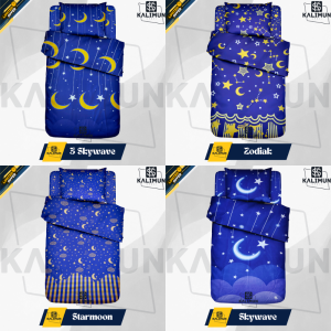 Sprei Aesthetic 90x200x15 Motif Polos Dan Karakter Single Size