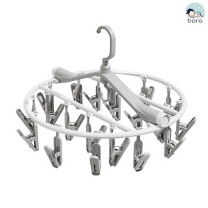 Móc chùm treo quần áo cho bé xoay 360 độ có thể gấp gọn 24 móc/ 32 móc