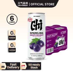 Chi Forest 元气森林 Sugar Free Sparkling Water Grape Delight Cans Drink 330ml [Genki Forest]