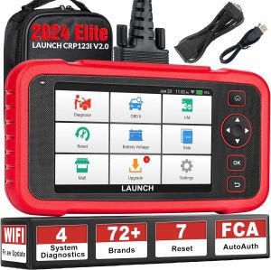 【2024 Newest】LAUNCH X431 CRP123i V2.0 Obd2 Scanner 7 Maintenance Resets 4 Systems Car Diagnostic Tool ECU Reset Odb2 Scanner Check Code Reader Scan Tool Obd 2 Auto Vin Scanner Lifetime Free Update