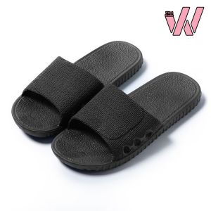 WILMI D321 Dép nhựa dẻo đi trong nhà văn phòng nhà tắmcao su êm chân chống trượt cho nam nữ (TĂNG 1 SIZE)