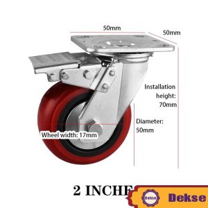 Roda Etalase / Roda Caster Pvc / Roda Lemari 2 Inci / Roda Kursi Heavy Duty