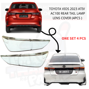 TOYOTA VIOS/ATIV 2023 AC100/NGC102 TAIL LAMP CLEAR LENS COVER 4PCS
