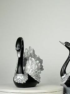 igh Luxury High-End Swan Wine Rack Ornament Home Living Room Wine Cabinet TV Cabinet Decoration Sideboard Display Housewarming