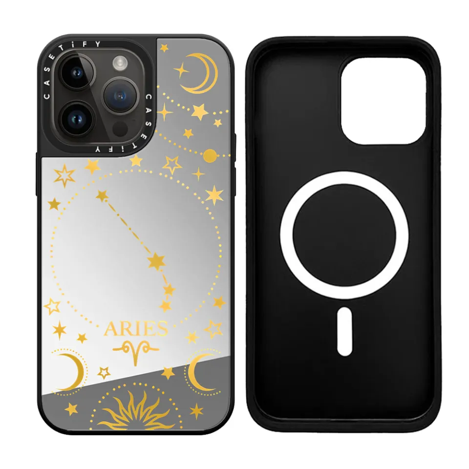 CASETiFY 12 Constellations Magsafe Mirror Phone Case Supports