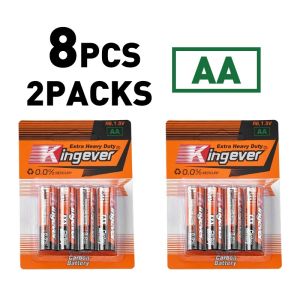 Kingever 100% Original AA R6 4 Pcs/Pack  Extra Heavy Duty  Battery classic series