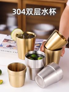 Boxera Cawan Keluli Tahan Karat Dua Lapis Stainless Steel Cup Double Wall Insulated Coffee Mug Tea Cup Wine Beer Tumbler Anti Rust Durable Metal Drinking Glass Home Office Kitchen Cafe Accessories Gear Set 不锈钢双层隔热水杯 ABS