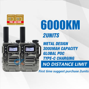 COD 1 Year Free OKARADIO 611 POC Radio Walkie Talkie Long Range 6000KM No Distance Limit Portable Network Two Way Radio Global SIM Card