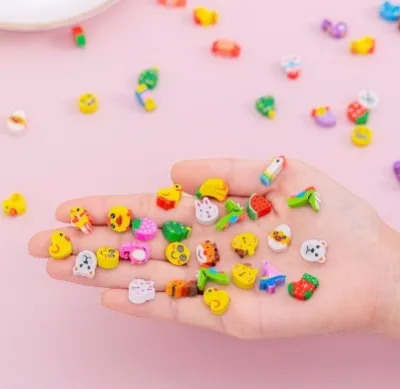 Penghapus Karakter Mini Eraser lucu Buah (10 pis)