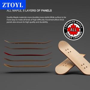[COD]🔥🔥🔥ZTOYL Finger SkateBoard Wooden Fingerboard Toy Professional Stents Finger Skate Set