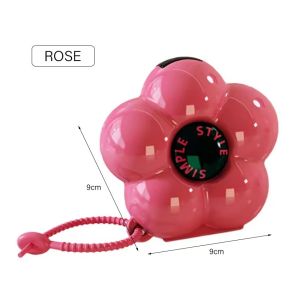 Portable Mini Pill Box Flower Shaped Medication Organizer Light Proof Three Meals A Day Storage Container Travel Essential Mini Flower Storage Box
