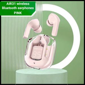 Air31 Wireless Headset Bluetooth Earphones Digital Display Protective Case With Lanyard
