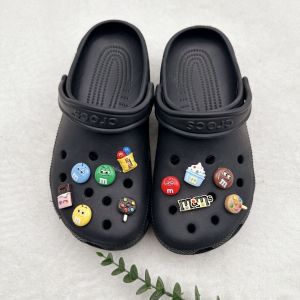 Cute Cartoon Crocs Jibbitz Charms Bear Pooh M&M Bean Shoe Buckle Detachable Shoe Flower Decoration for Crocs