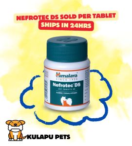 Himalaya Nefrotec DS 10Tablets Green bottle repacked VET tablets for cat and dog pets