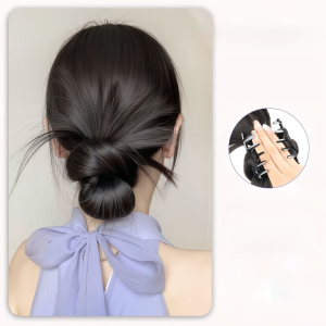 Messy Bun Fake Hair Piece for Women Clip-in Updo Enhancer Natural Looking Volume for Back of Head Soft Breathable Fibers 3 Color Options Easy to Style
