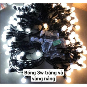 Dây đèn PINGPONG trang trí ngoài trời LÕI ĐỒNG 100% dây đui đèn E27 dành cho quán cà phê trà sữa decor nội thất