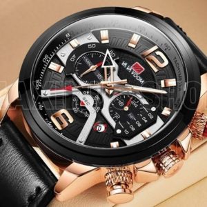 Lexier Jam Tangan Pria Kasual Bisnis Kulit Premium Asli Tahan Air Original New Model Terbaru Luminous Bercahaya Tachymeter Kronograf Kalender Aktif Waterproof Jam Tangan Sport Formal Cowok Keren Aksesoris Watches Men Trendi -JV4