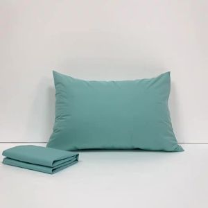 Waterproof Pillow Case Pillow Cover Solid Color Microfiber Fabric 50x70CM Black Grey Navy White Camel 2 Pieces Set Soft Washable Home Bedding