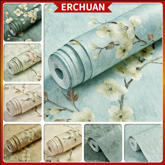 %E3%80%901m/10m%E3%80%91Pastoral%20Wallpaper%20Retro%203D%20Three-dimensional%20Non-woven%20Fabric%20Wallpaper%20Bedroom%20Living%20Room%20TV%20Background%20Wall%20Renovation%20Home%20Decor%20Sticker%20(0.53M%20Width)%20-%20Image%205