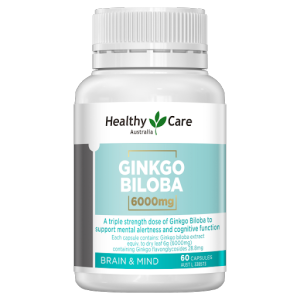 Bổ Não Healthy Care Ginkgo Biloba 6000mg 60 viên