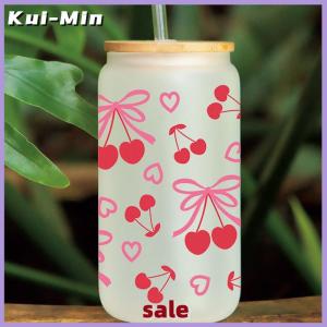 Kui-Min Hot 3D UV dtf chuyển Stickers 16oz cup kết thúc tốt đẹp phim hoạt hình Bow in cho DIY gốm kim loại da