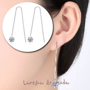 Lareyna Aravenda Anting Wanita Korea Style S925 Kristal Besar AT066