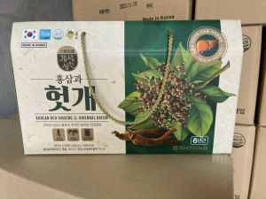 CHÍNH HÃNG Hồng sâm bổ gan NongHuyp Hàn Quốc dạng nước hộp 30 gói x 50ml - giúp thải độc gan thanh lọc cơ thể giảm mụn trứng cá nóng trong người