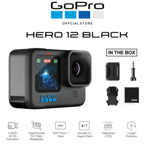 Gopro Hero 12 Black original 24.7mp Hypersmooth 6.0 Stabilization 5.3K 60Fps HERO12