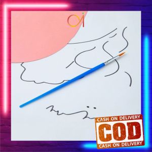 AI-A98 Kuas Kecil Lancip Datar Akrilik / Kuas Lukis Cat Air Paint Brush Nilon Ujung Pointed dan Flat