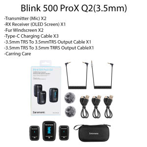New!!! Saramonic Blink 500 ProX Q1 / Q2 / Q4 / Q6 / Q10 / Q20 Wireless Microphone System (100% Original Saramonic)