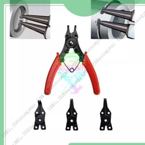 Diskon!! 4 In 1 Set Tang Circlip dengan 3/8 Gunting Coil / Tang SPIE Kawatl / Cutter Wire Nipper