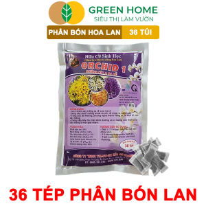 Mua 5 tặng 1 -  Phân Bón Lan Greenhome Bao 36 Túi Lưới Tan Chậm Không Mùi Hôi Dưỡng Lan Ra Rễ Xanh Tốt Dùng Tốt Cho Sen Đá Kiểng
