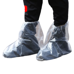 25 Pairs Clear Elastic Shoe Covers Water Resistant Boot Protectors with Elastic Band Overshoes For Home Outdoor Activity