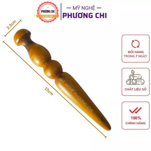 Cây dùi day ấn huyệt bằng gỗ thơm dài 15cm Dụng cụ day ấn huyệt giúp lưu thông khí huyết - Mỹ Nghệ Phương Chi