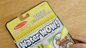 On The Go Water Wow! Mess Free Coloring Book Reusable Water-Reveal Activity Pad Vehicles Travel Toys Party Favors for Toddlers & Kids Ages 3+ - FSC Certified
