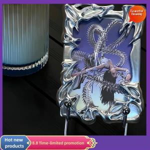 Graceful Original Design Electroplate Plasitic Frame Kpop Idol Photocard Holder Creative 3 Inch Photo Card Holder Photo Sleeve