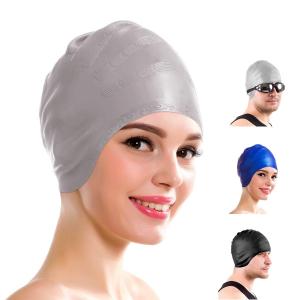 Nón bơi mũ bơi CHÙM TAI chất liệu silicone đàn hồi thiết kế thời trang cao cấp CA33 POPO Collection