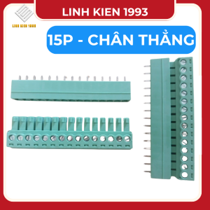 [ SET 2 CAI ] Cầu đấu điện 15EDG 3.81 15 chân thẳng – Khối terminal block PCB