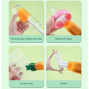 5 in 1 Bottle Cleaning Brush Set Multifunctional Beverage Bottle Cleaning Brush Bottle Cleaning Accessories Nylon Brush