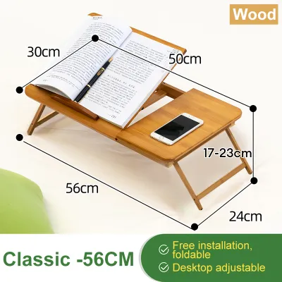 Bamboo Folding Table Wooden Portable Folding Bamboo Bed Laptop Table Stand computer Laptop Desk