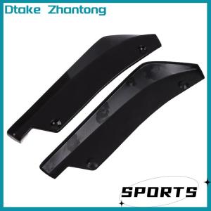 Dtake 1 Pair Carbon Fiber Winglets Side Skirt Extension Universal Car Front Rear Bumper Strip Lip Spoiler Diffuser Splitter Scratch Protector