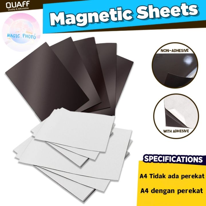 QUAFF Magnetic Sheet magnet sheet Ukuran A4 (Polos atau Tanpa Stiker ...