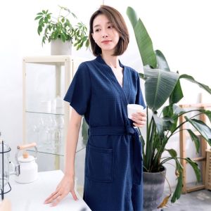 towel bath bathrobe 情侣款一对浴袍女长款春秋薄款男士大码酒店睡袍睡衣吸水浴衣现货 22.8.4