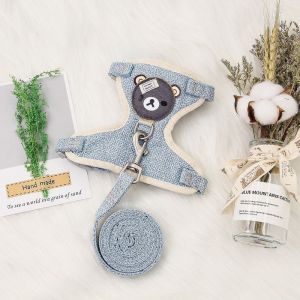 เสื้อรัดอก เสื้อหมา เสื้อแมว สายจูงหมา สุนัข สายจูงแมว เชือกจูงแมว สายจูงสัตว์เลี้ยง ลายตาราง 🔥 พร้อมส่ง 🔥