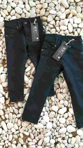 Jeans Anak Hitam Sobek & Polos
